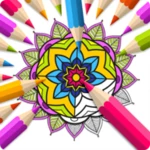 mandala coloring book android application logo